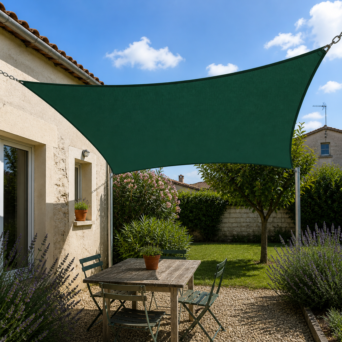 Shade Sail – Heavy Duty HDPE UV & Wind Protection Outdoor Sun Shade