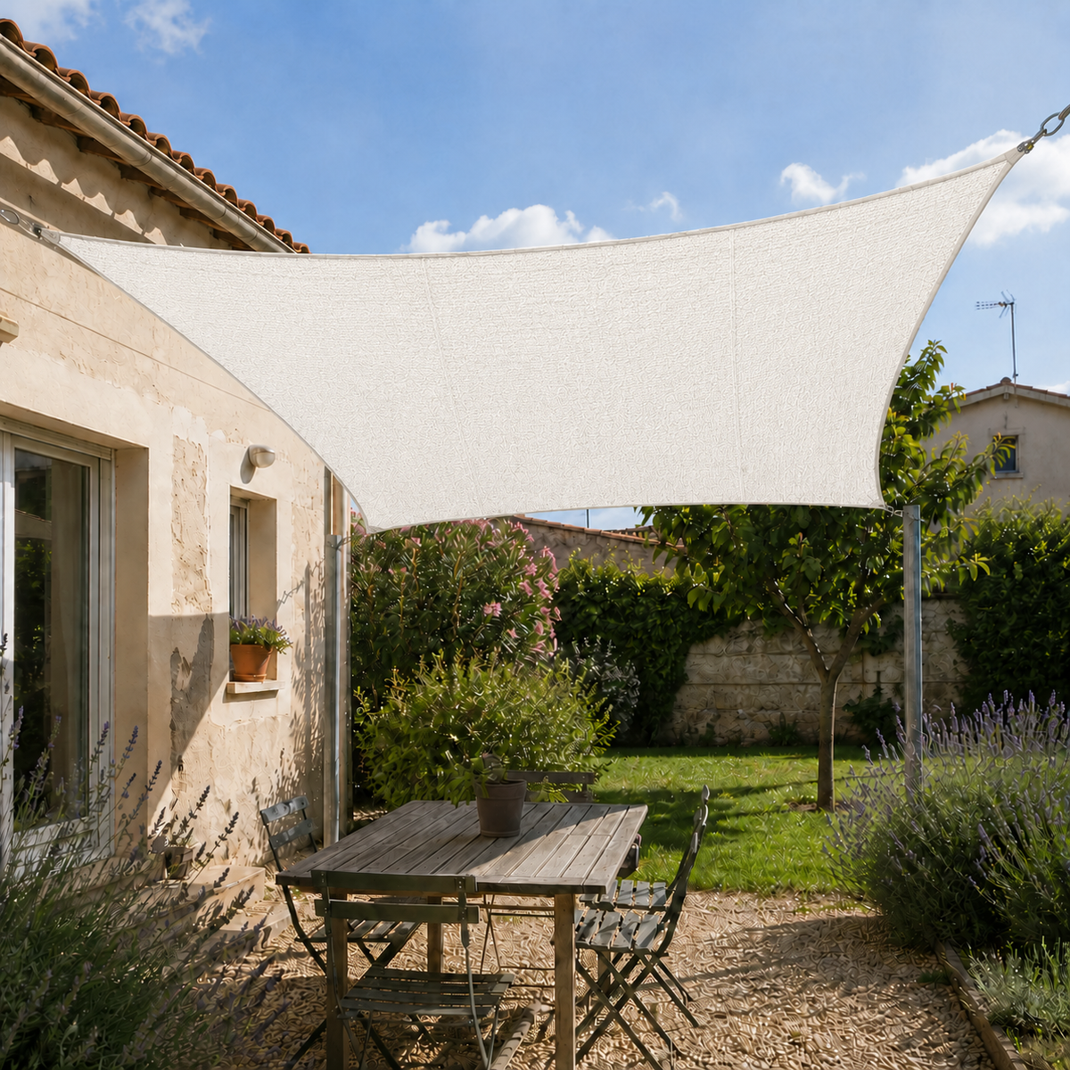Shade Sail – Heavy Duty HDPE UV & Wind Protection Outdoor Sun Shade