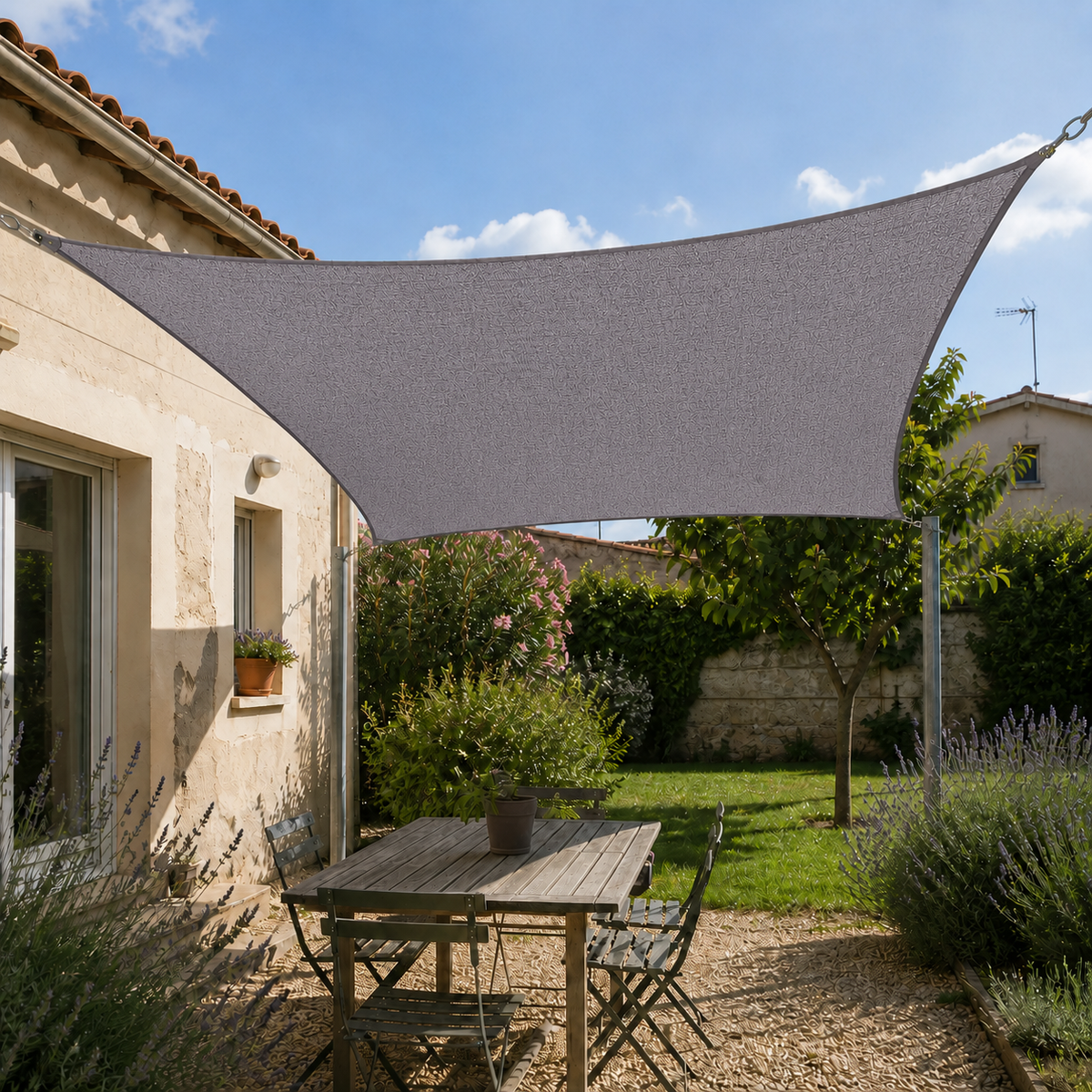 Shade Sail – Heavy Duty HDPE UV & Wind Protection Outdoor Sun Shade