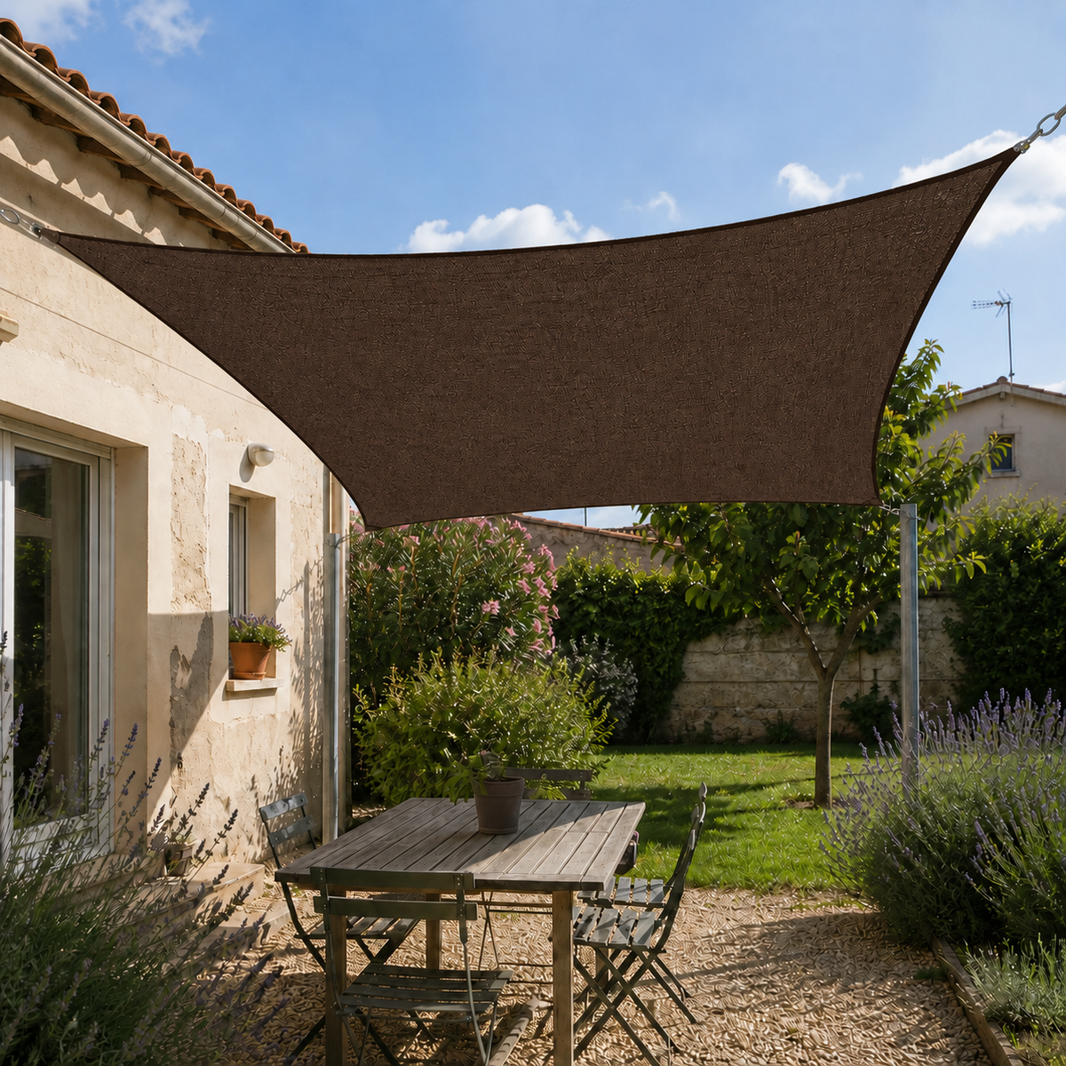 Shade Sail – Heavy Duty HDPE UV & Wind Protection Outdoor Sun Shade