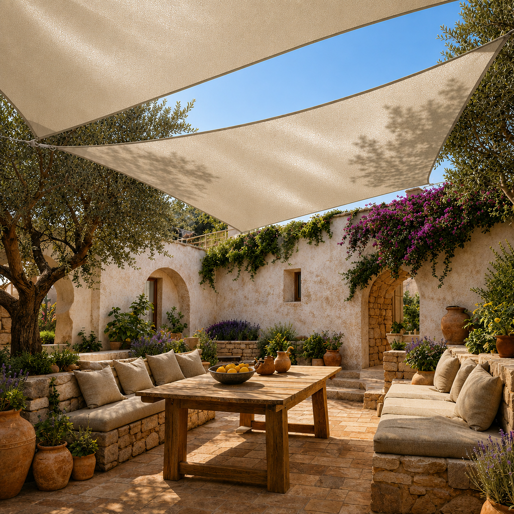 Shade Sail Large – Oxford Polyester UV Protection Outdoor Sun Shade