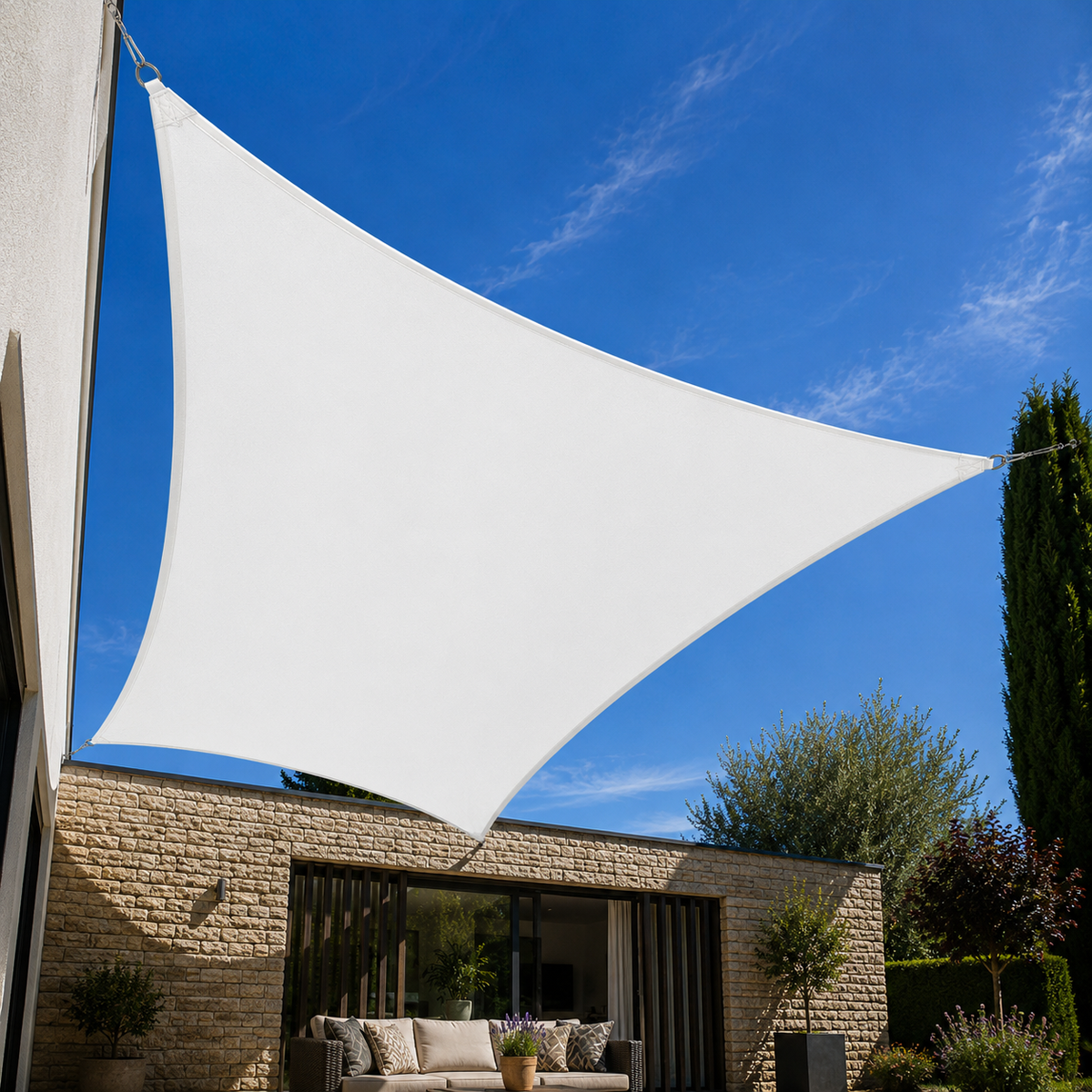 Shade Sail Large – Oxford Polyester UV Protection Outdoor Sun Shade