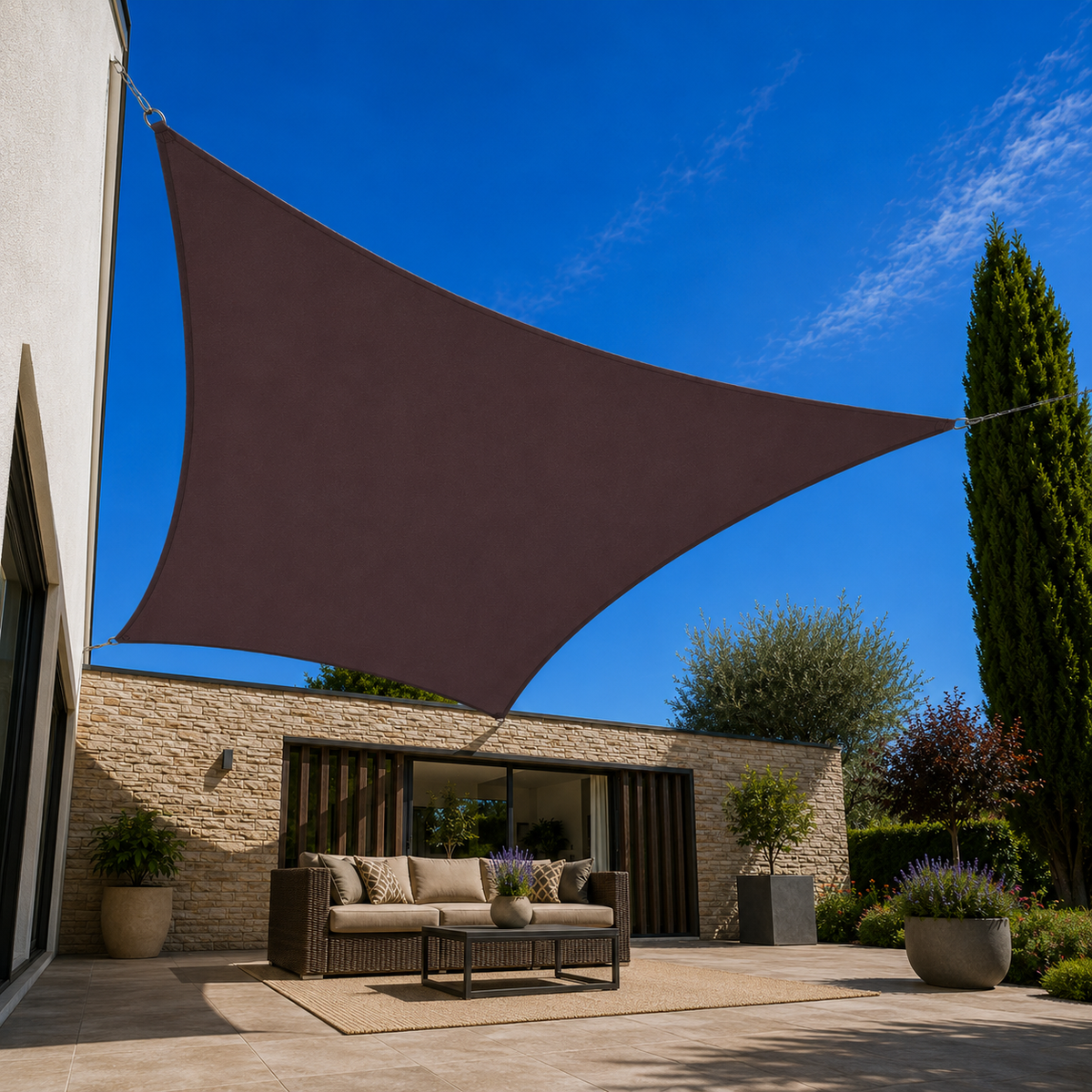 Shade Sail Large – Oxford Polyester UV Protection Outdoor Sun Shade