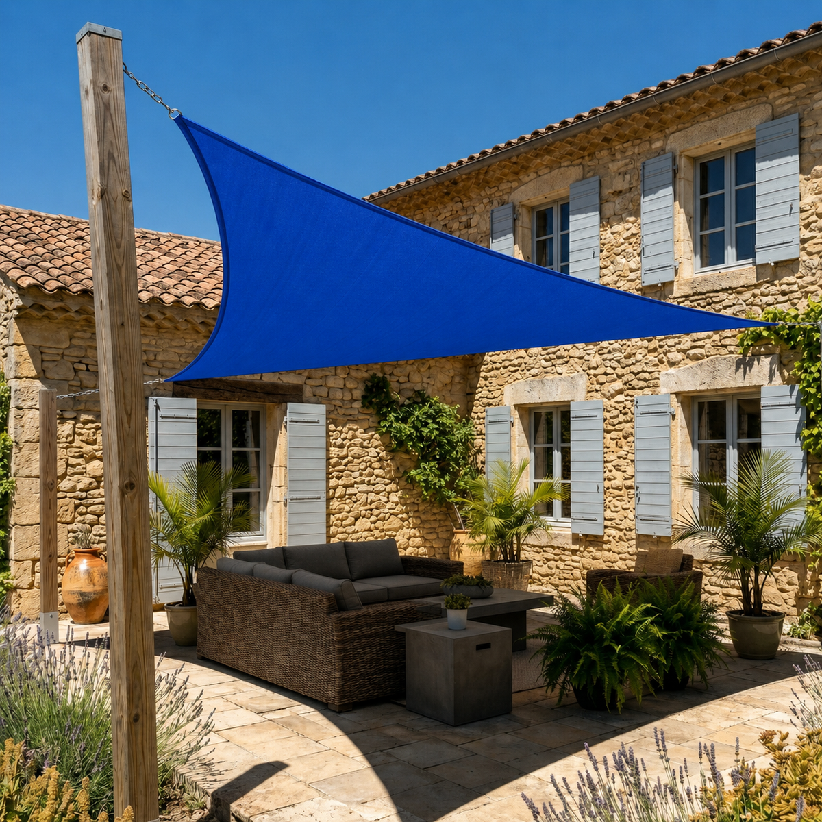 Shade Sail Triangle – Waterproof UV Protection Outdoor Oxford Polyester