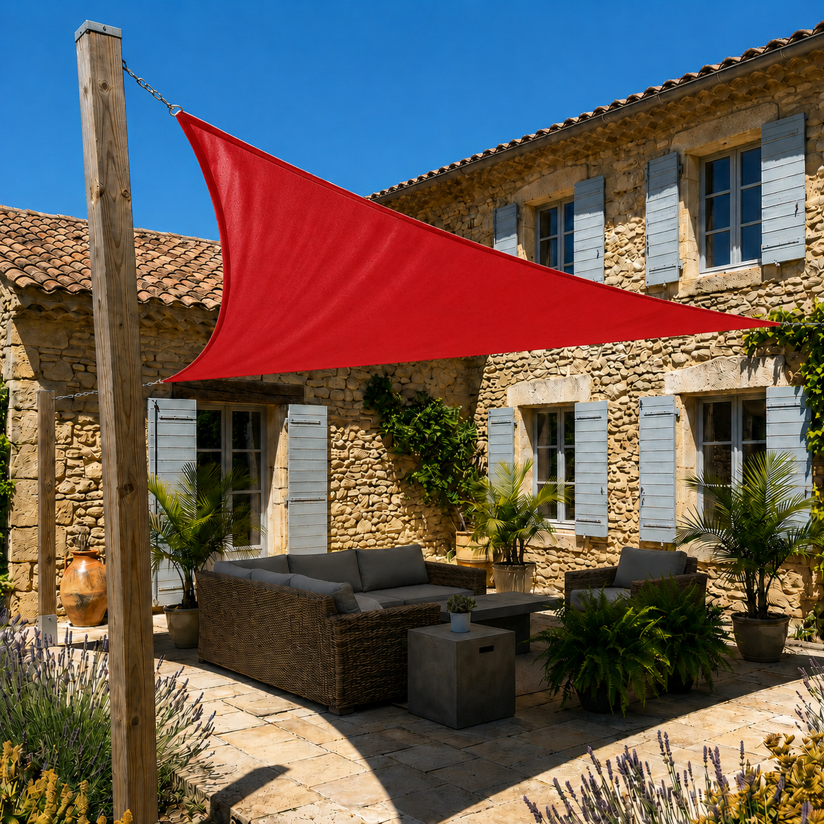 Shade Sail Triangle – Waterproof UV Protection Outdoor Oxford Polyester