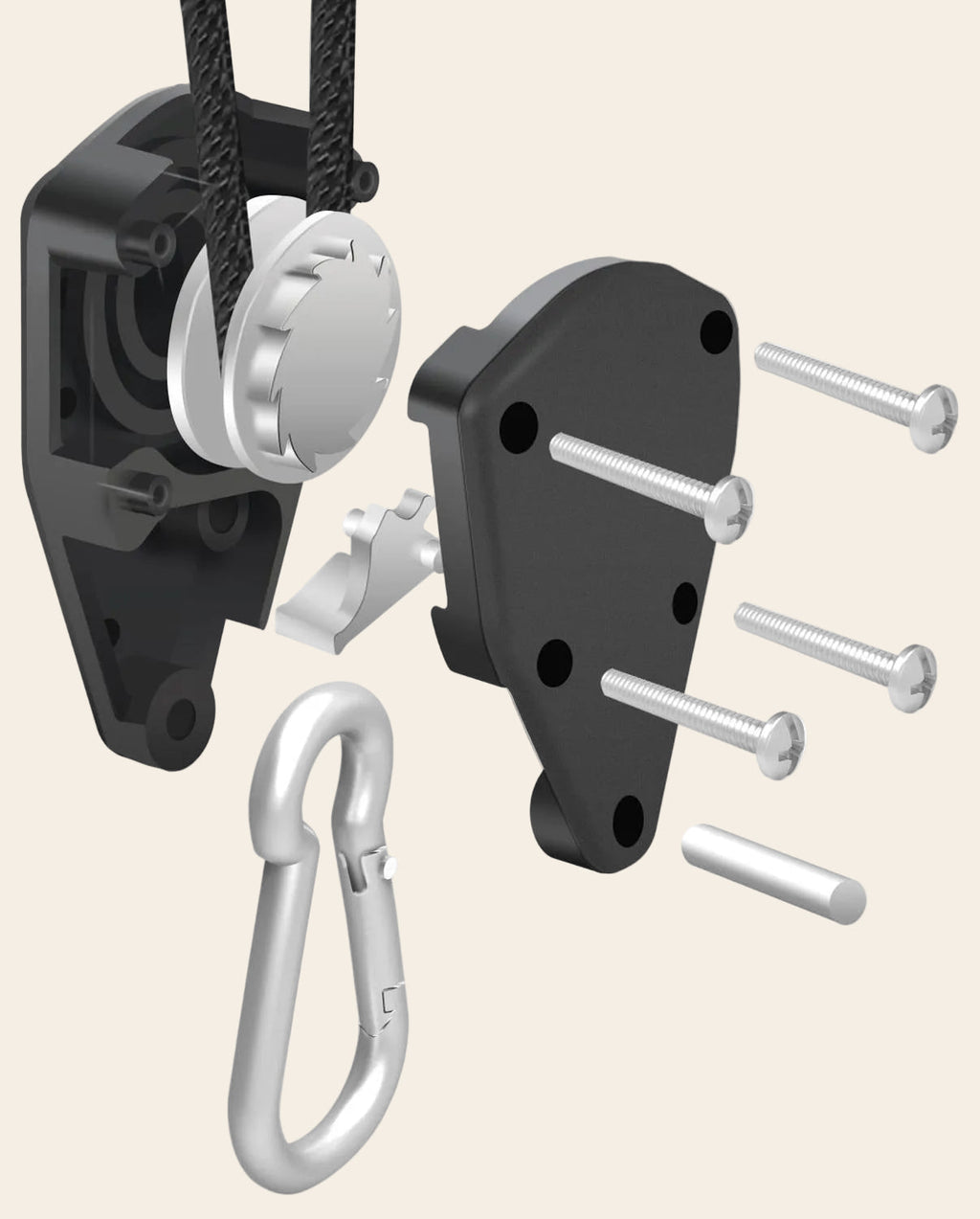 Shade Sail Tensioner Kit x4 – Adjustable Outdoor Rope with Snap Hooks